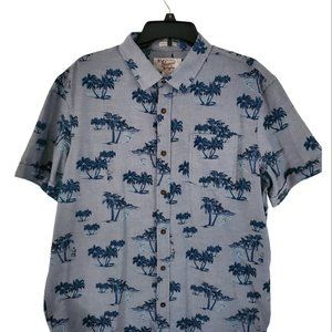Penguin Munsingwear Heritage Slim Fit Button Shirt Men XL Hawaiian Camp Shirt